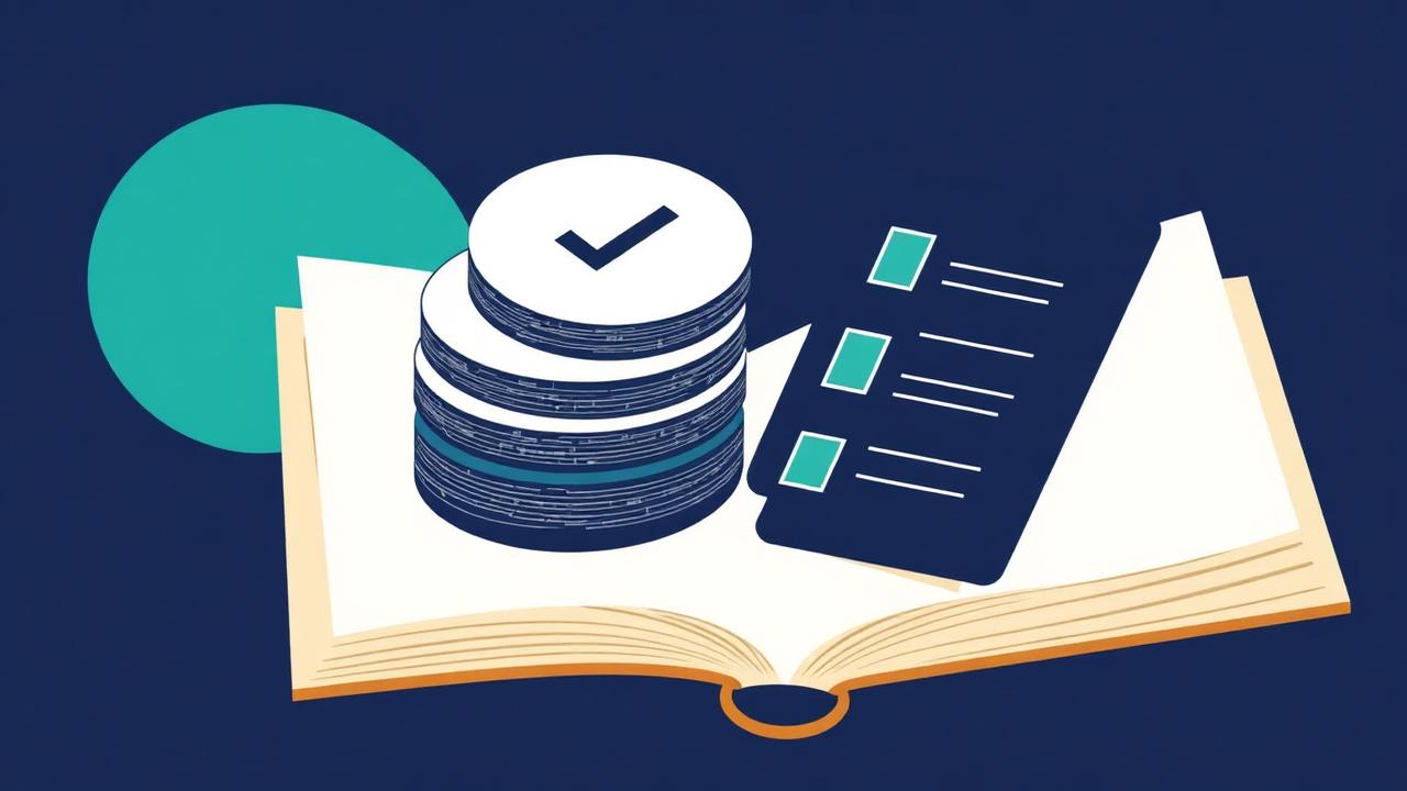 Illustration abstraite de guides et checklists juridiques